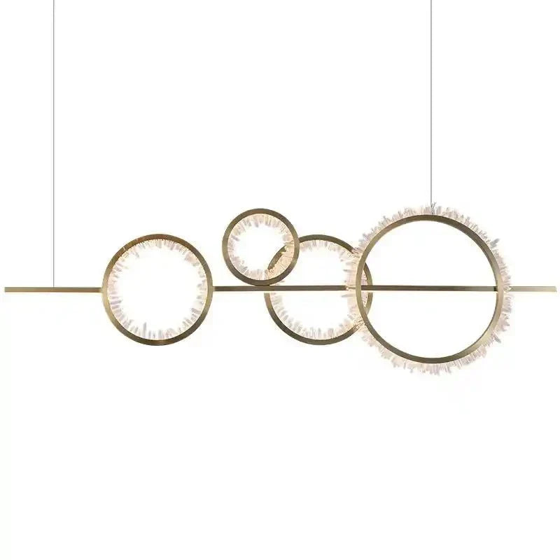 Primary Crystal Cluster Island Chandelier - Arialamps