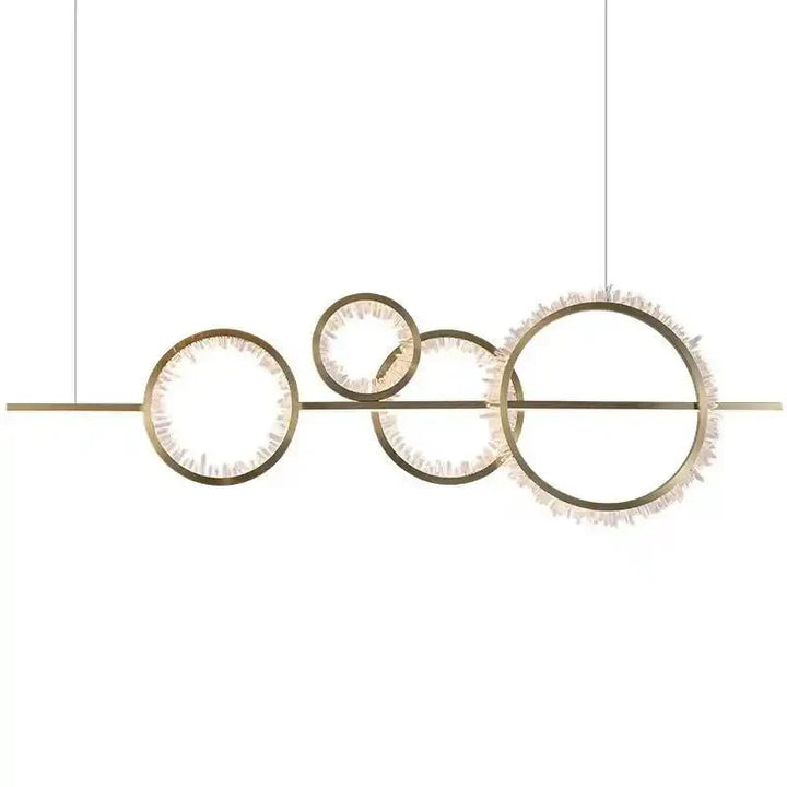 Primary Crystal Cluster Island Chandelier - Arialamps