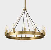 Vintage Filament Round Chandelier