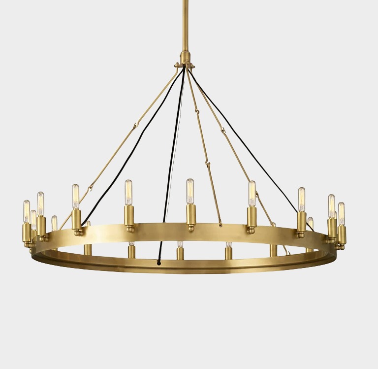 Vintage Filament Round Chandelier