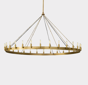 Vintage Filament Round Chandelier