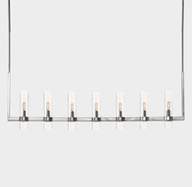 Ravelle Glass Linear Chandelier 59"