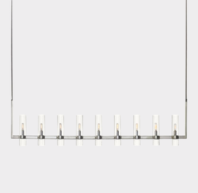 Ravelle Glass Linear Chandelier 72"