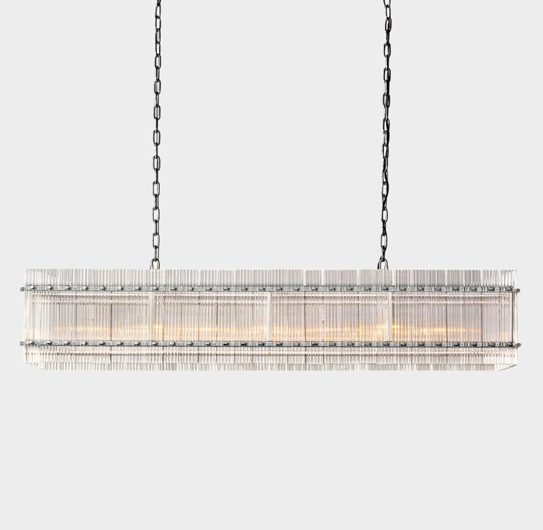 Marcus  Rectangle Chandelier 54"