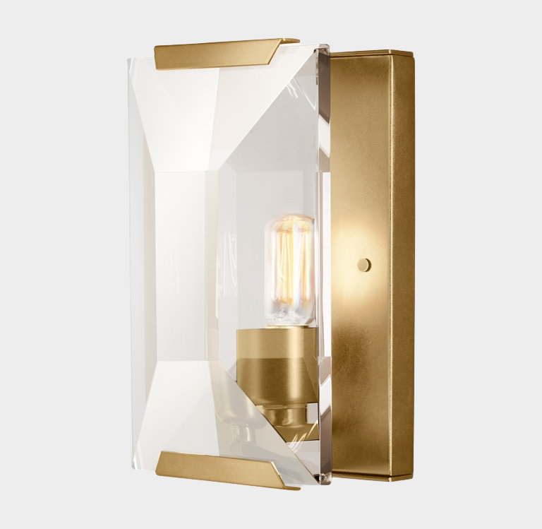 Harlew Multicurve Crystal Wall Sconce