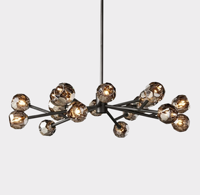 Bille De Crystal Ball Round Chandelier 48"