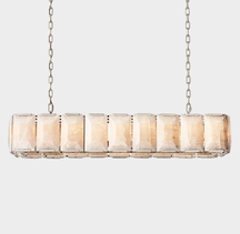 Harlew Calcite Rectangular Chandelier 55"