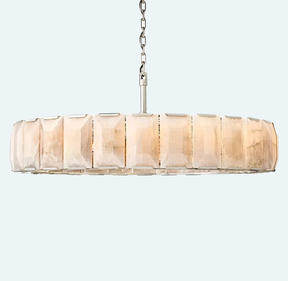 Harlew Calcite Round Chandelier D 60"