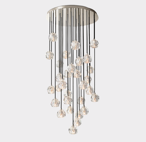 Bille De Crystal Round Cluster Chandelier 30"