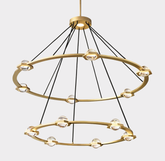 Eclatant 2-Tier Round Chandelier 48"