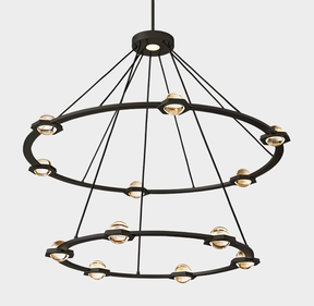 Eclatant 2-Tier Round Chandelier 48"