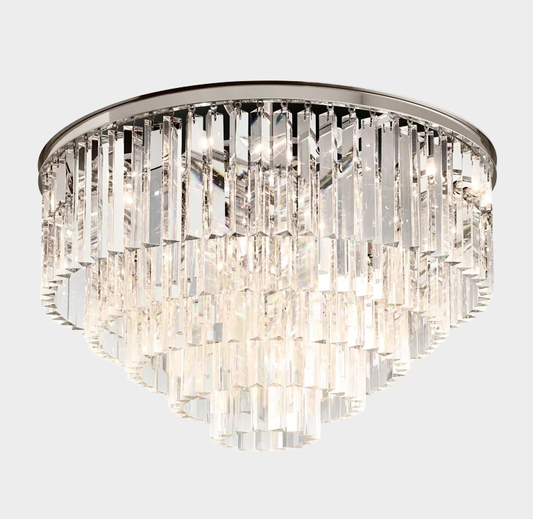 Odeon Crystal Multi-Layer Round Ceiling 20" 32"