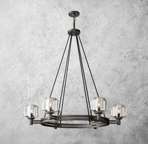 Demaret Double Round Chandelier 36"