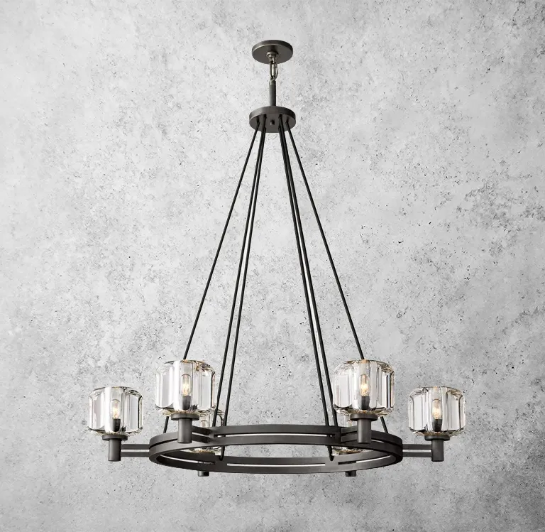 Demaret Double Round Chandelier 36"