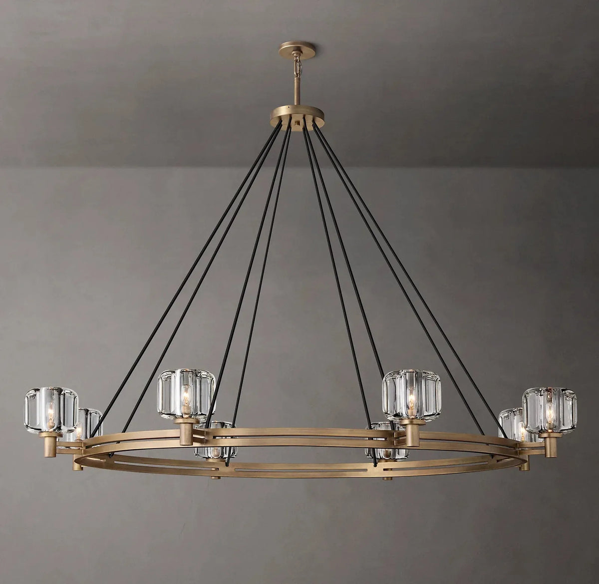 Demaret Double Round Chandelier 60"