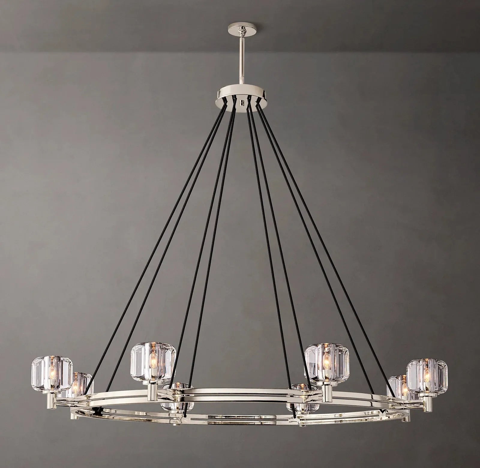 Demaret Double Round Chandelier 60"