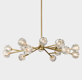 Bille De Crystal Ball Round Chandelier 48"