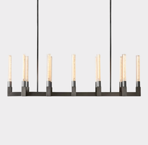 Candlestick Linear Chandelier 55"