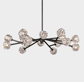 Bille De Crystal Ball Round Chandelier 48"