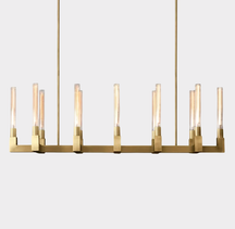 Candlestick Linear Chandelier 55"