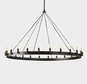 Vintage Filament Round Chandelier