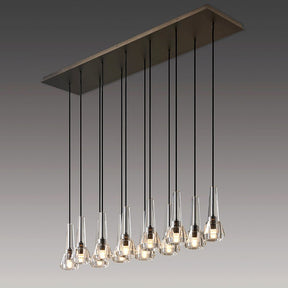 Aria Aaron Modern Cone Crystal Pendant Chandelier Light