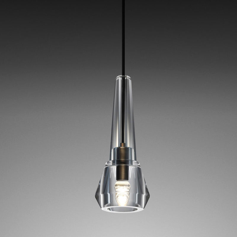 Aria Aaron Modern Cone Crystal Pendant Chandelier Light