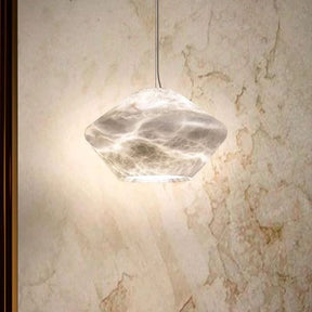 Alabaster Modern Comet Pendant