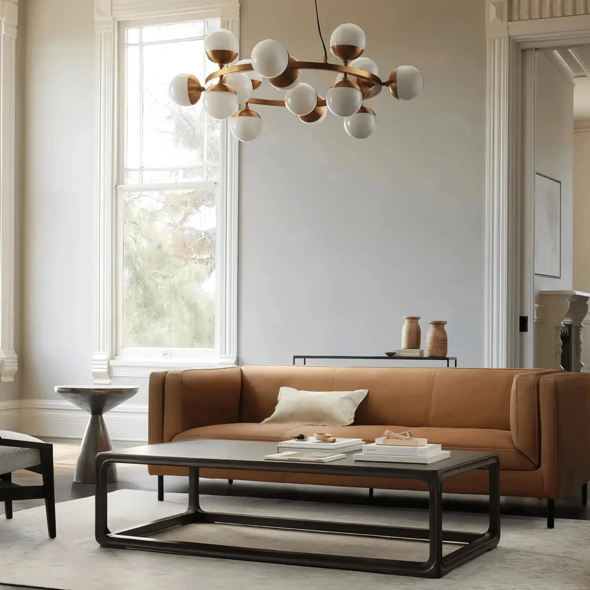 Raechelle Globe Chandelier - Arialamps