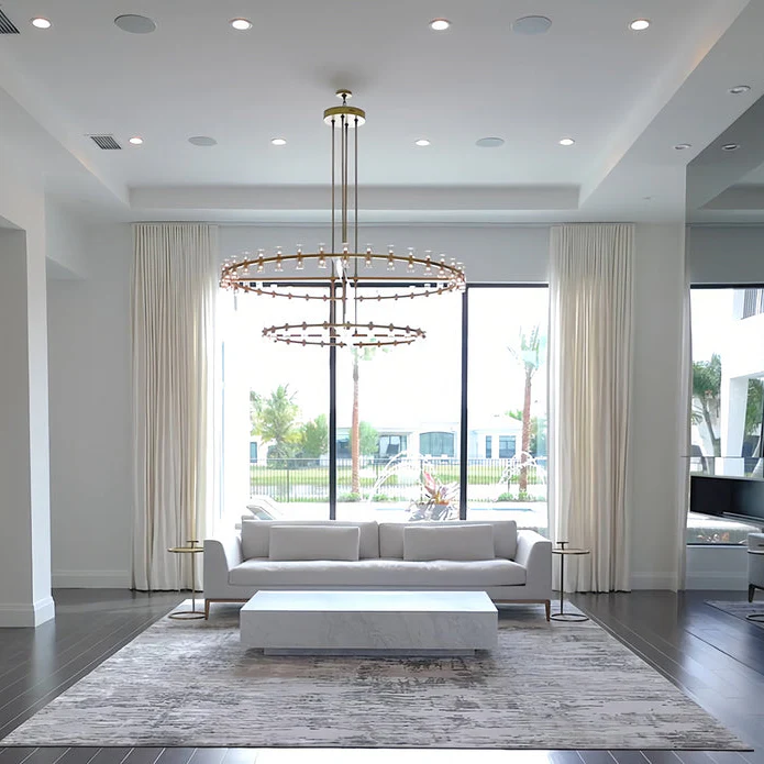 Reger High-End 2-Tier Chandelier For Living Room Dinig Room-Merlin Lamps-Lacquered Burnished Brass-merlinlamps