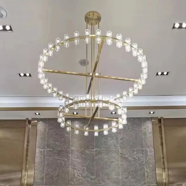 Reger High-End 2-Tier Chandelier For Living Room Dinig Room-Merlin Lamps-Lacquered Burnished Brass-merlinlamps