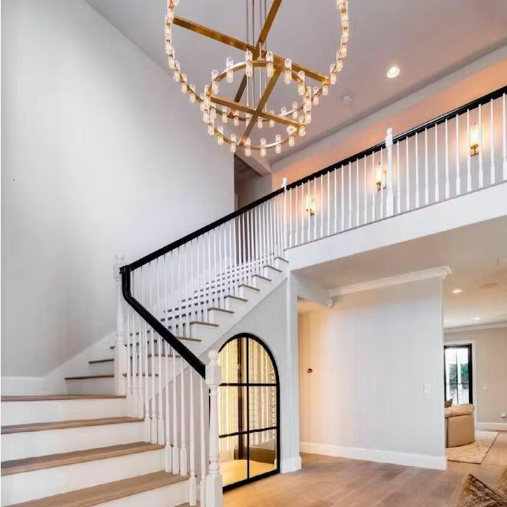 Reger High-End 2-Tier Chandelier For Living Room Dinig Room-Merlin Lamps-Lacquered Burnished Brass-merlinlamps