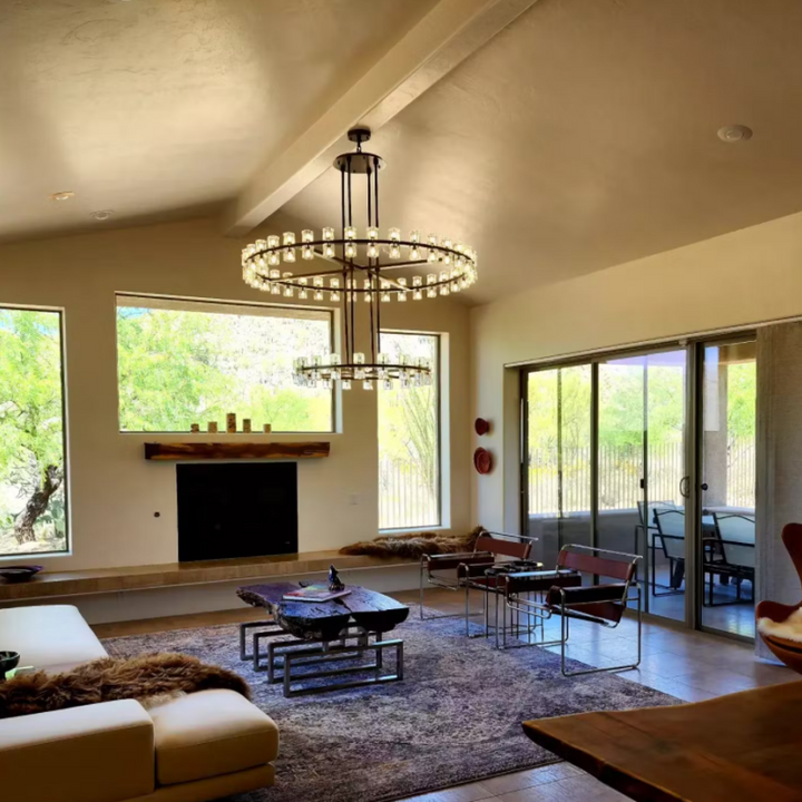 Reger High-End 2-Tier Chandelier For Living Room Dinig Room-Merlin Lamps-Lacquered Burnished Brass-merlinlamps