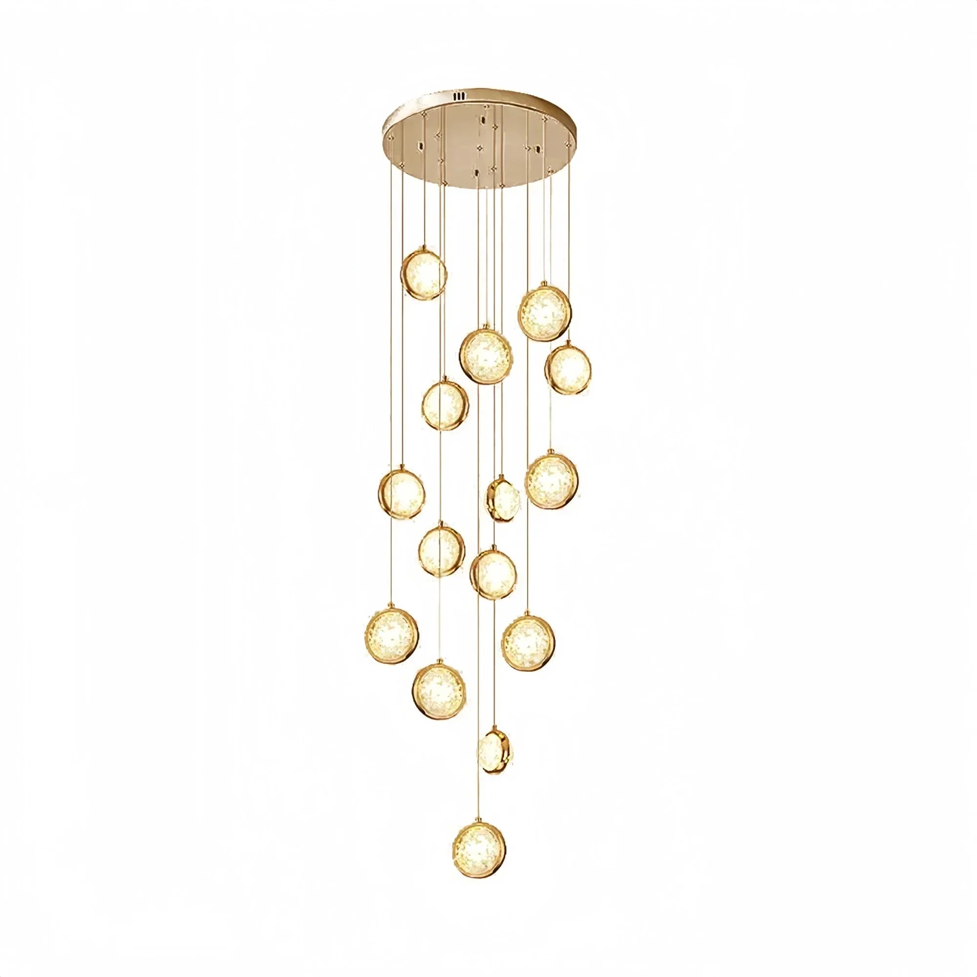 Reina Crystal Long Chandelier - Arialamps