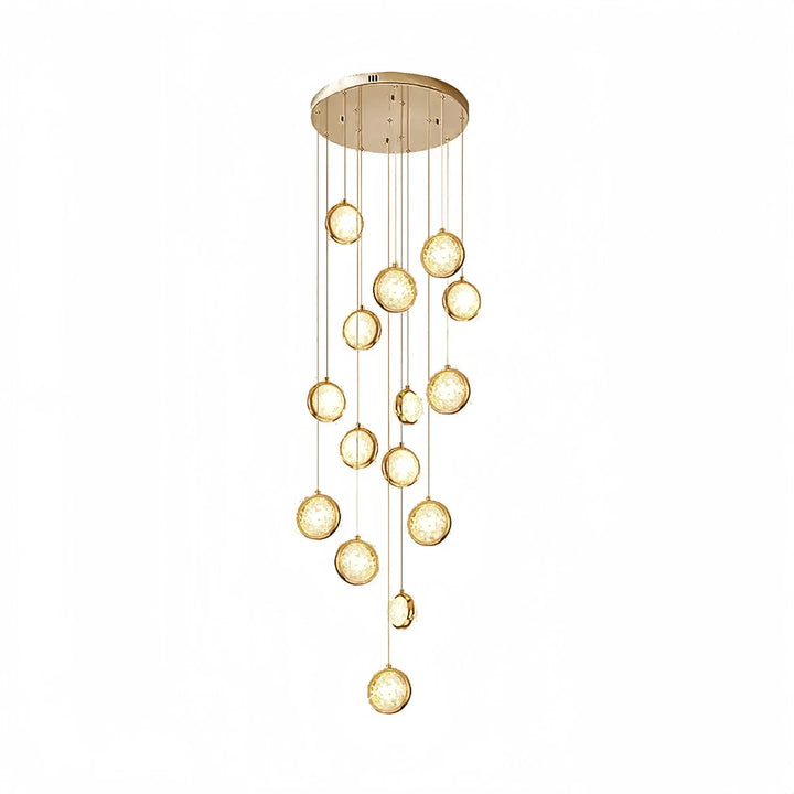 Reina Crystal Long Chandelier - Arialamps