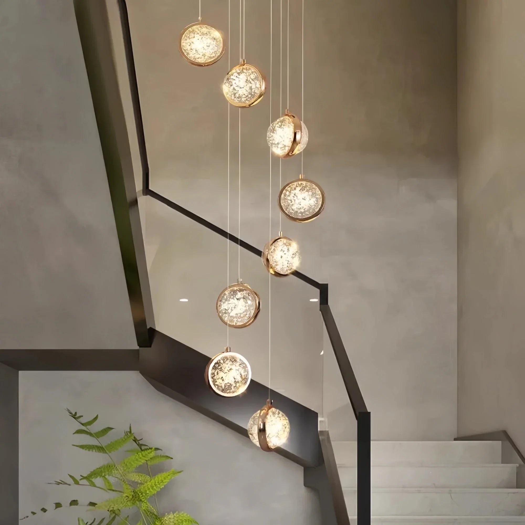 Reina Crystal Long Chandelier - Arialamps