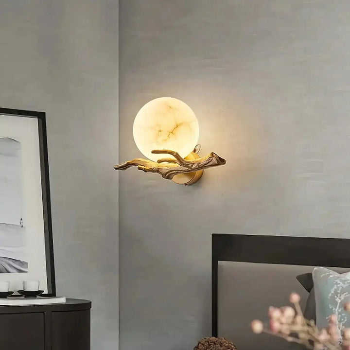 Retro Twigs Alabaster Wall Lamp - Arialamps