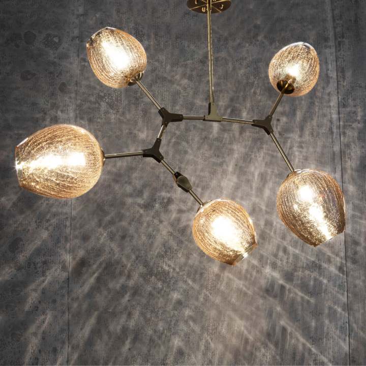 Covington Drop  Globe Branching Bubble Chandelier 30''