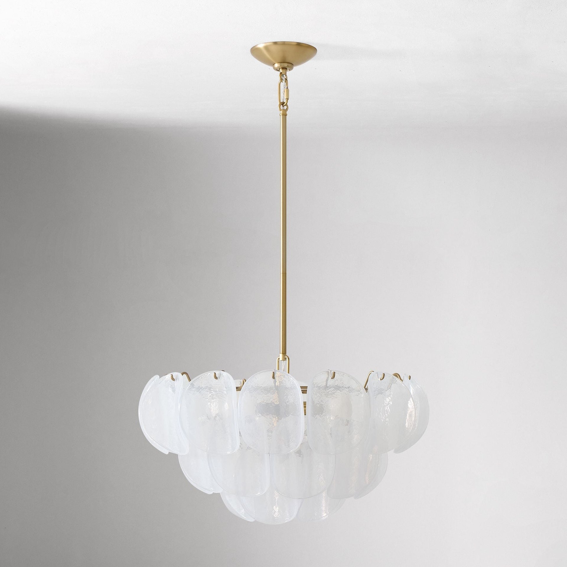 Murano Chandelier (22") White