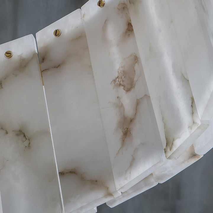Rock Alabaster Chandelier 23.6" 31.4"-Arialamps