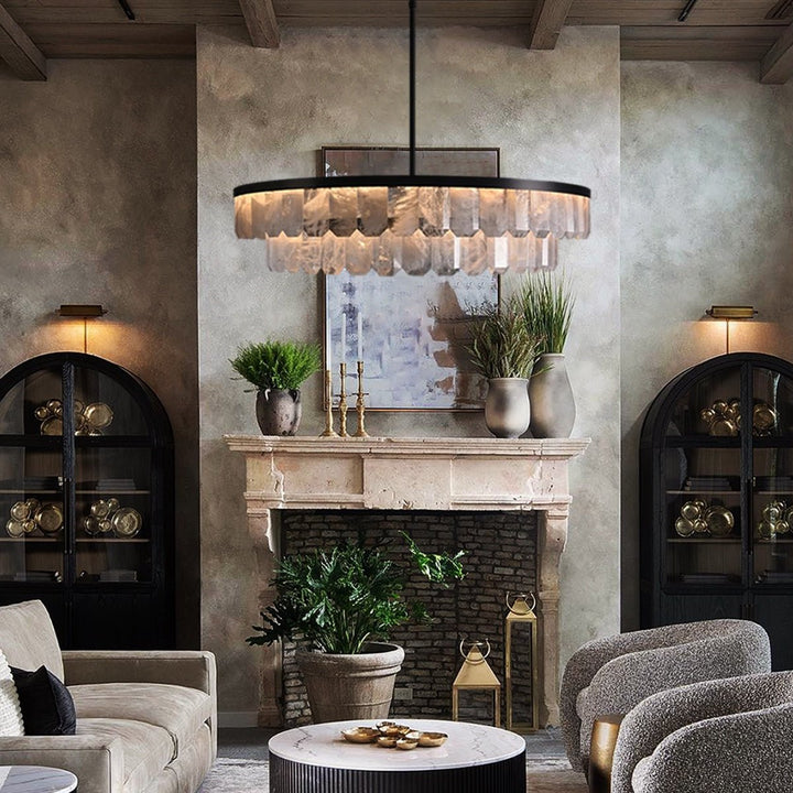 Rolantis Double Rock Crystal Chandelier - Arialamps
