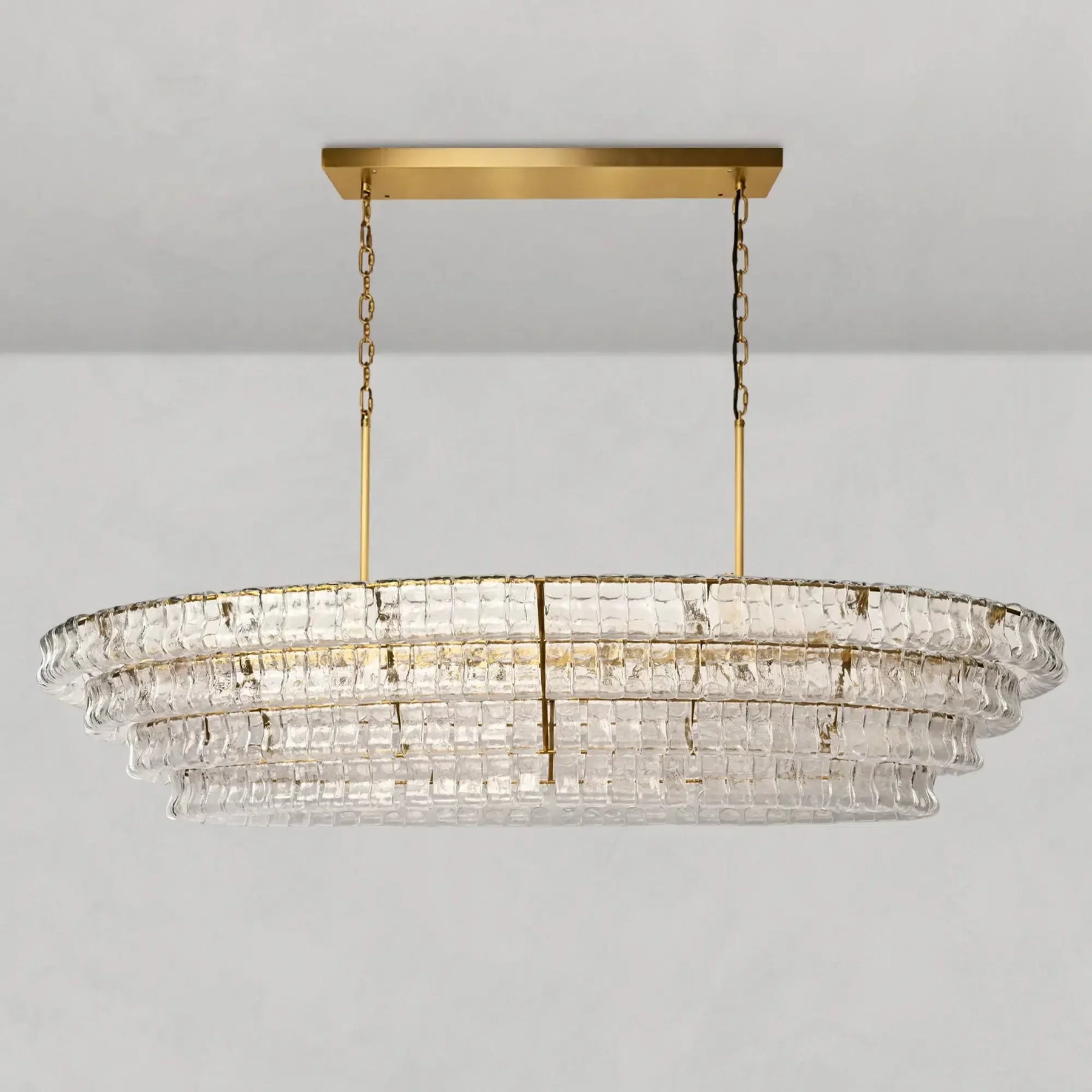 Ghiaccio Oval Chandelier 54''65''