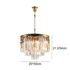 Odeon Crystal Multi-Layer Round Chandelier