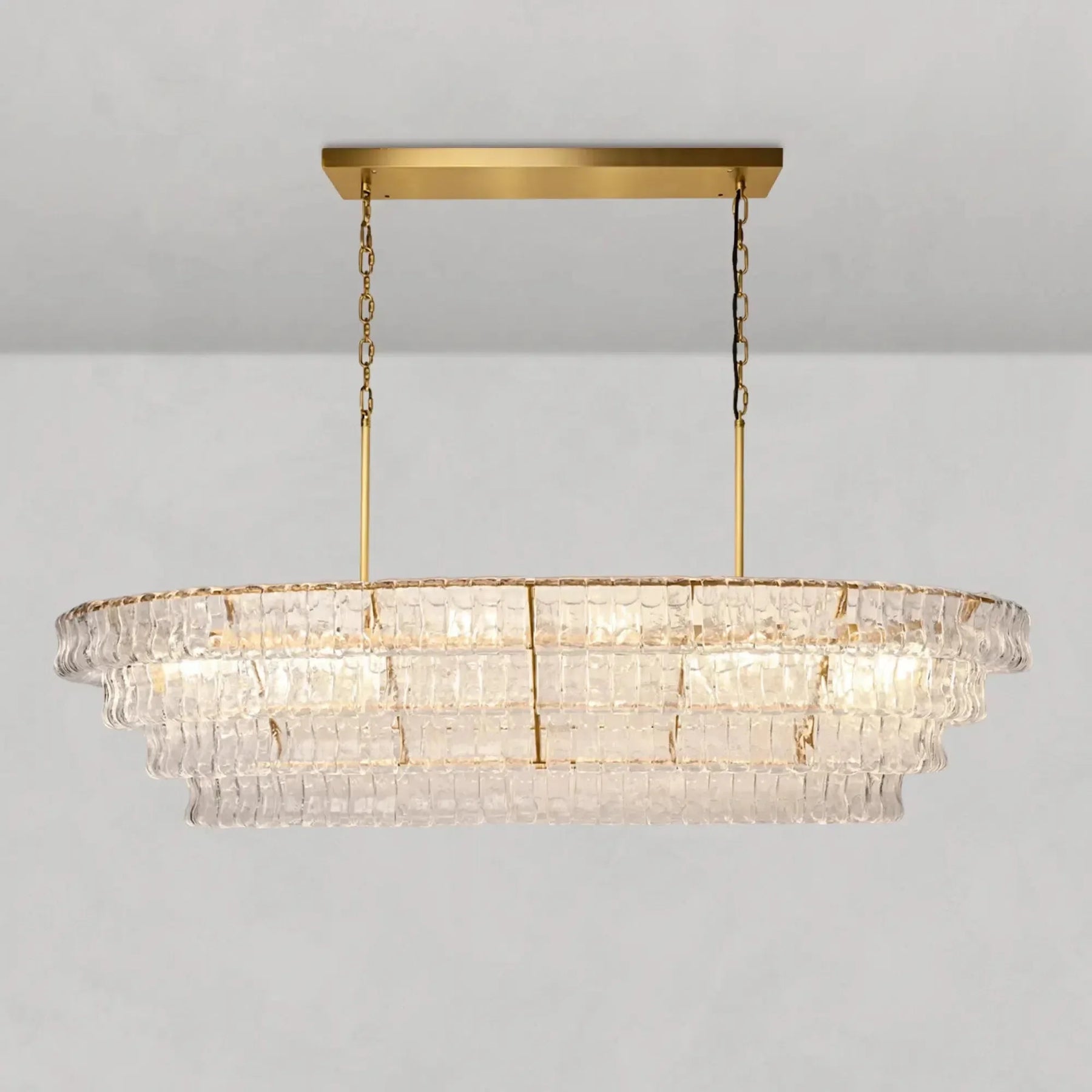 Ghiaccio Oval Chandelier 54''65''