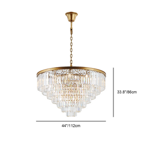 Odeon Crystal Multi-Layer Round Chandelier