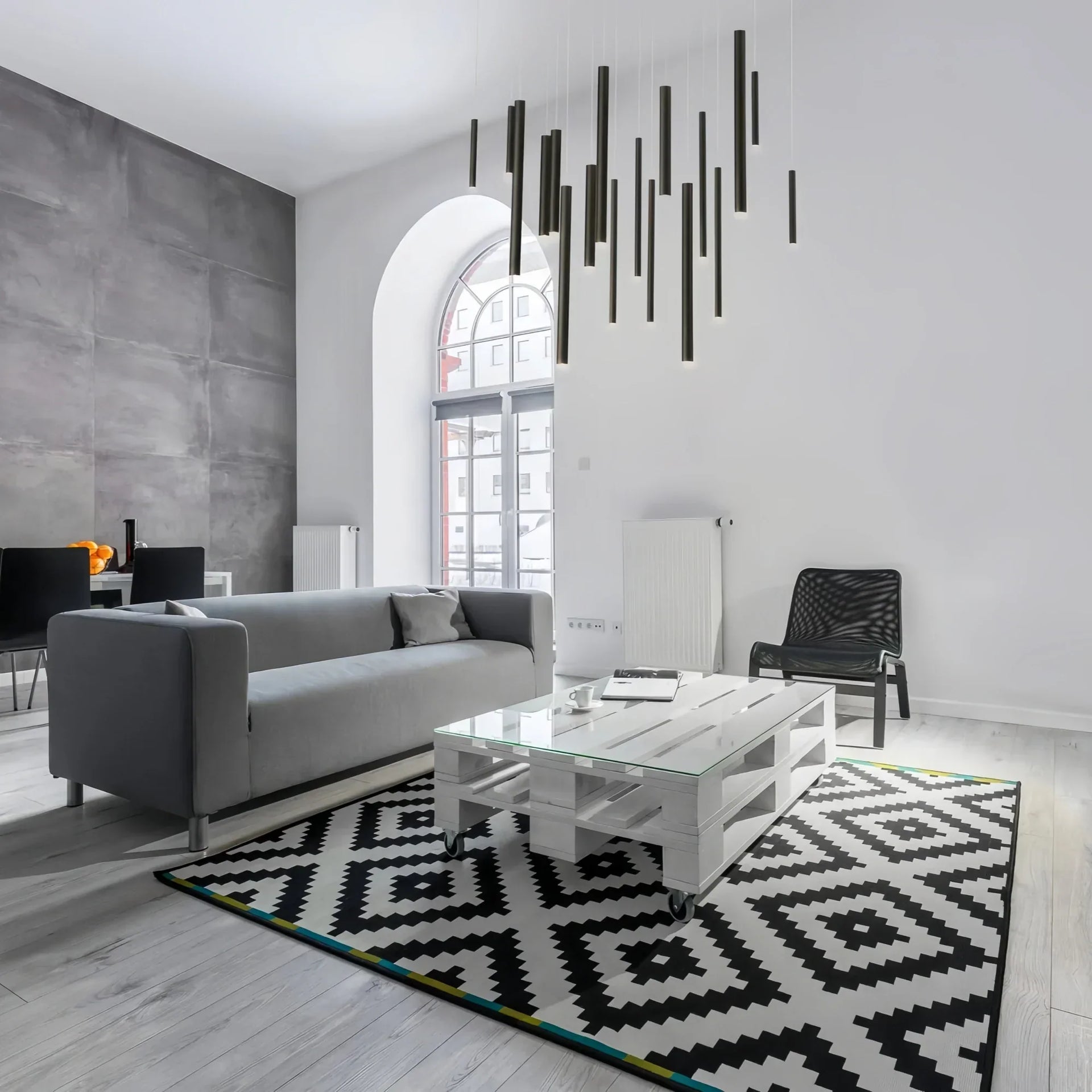 Santana Modern Linear Multi Light Pendant for Kitchen Island-