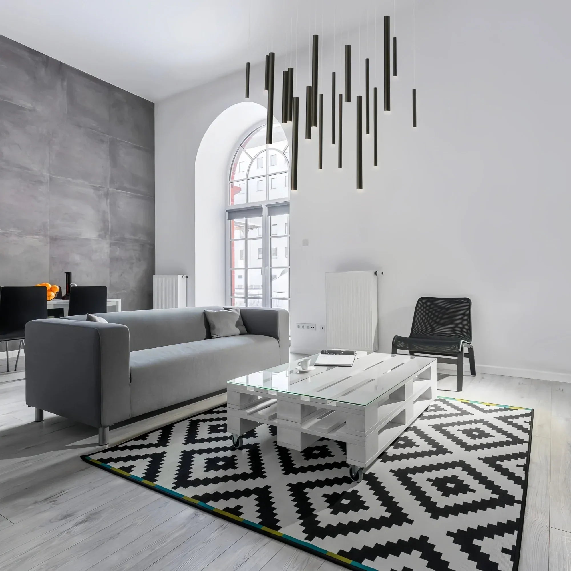 Santana Modern Linear Multi Light Pendant for Kitchen Island-