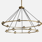 Eclatant 2-Tier Round Chandelier 60"