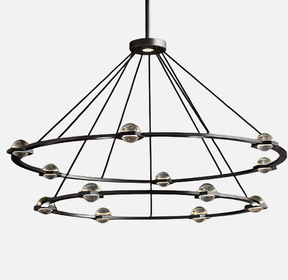 Eclatant 2-Tier Round Chandelier 60"