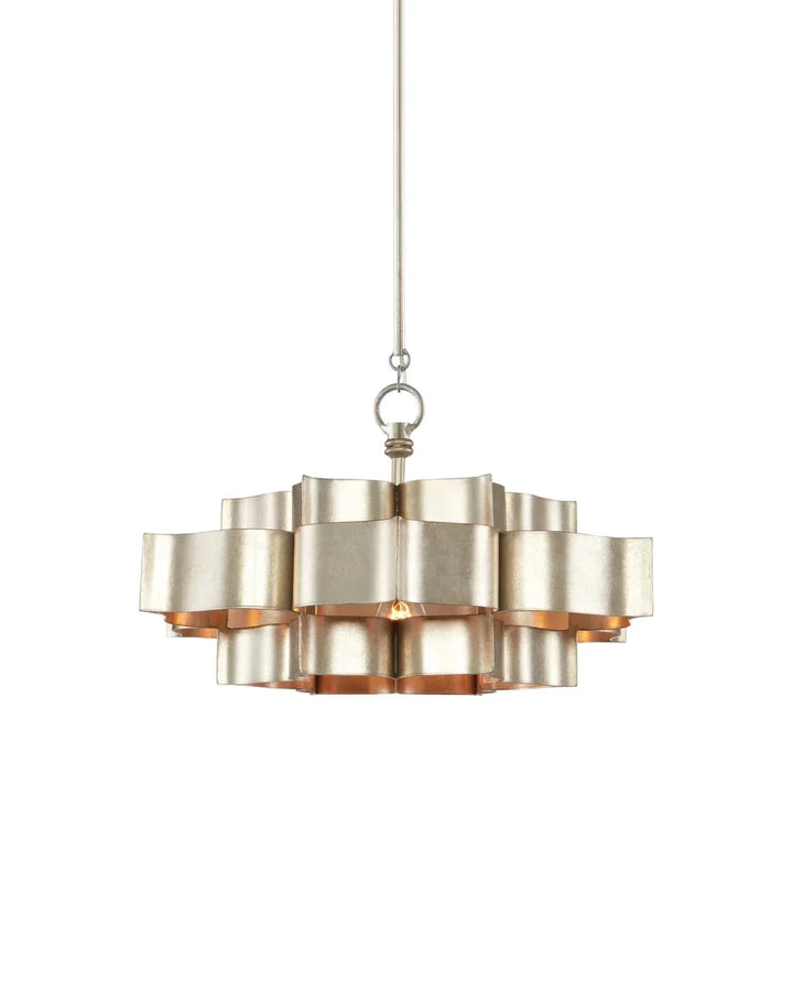 Silver leaf shape Chandelier For living room, bed room, Foyer Entryway - Arialamps